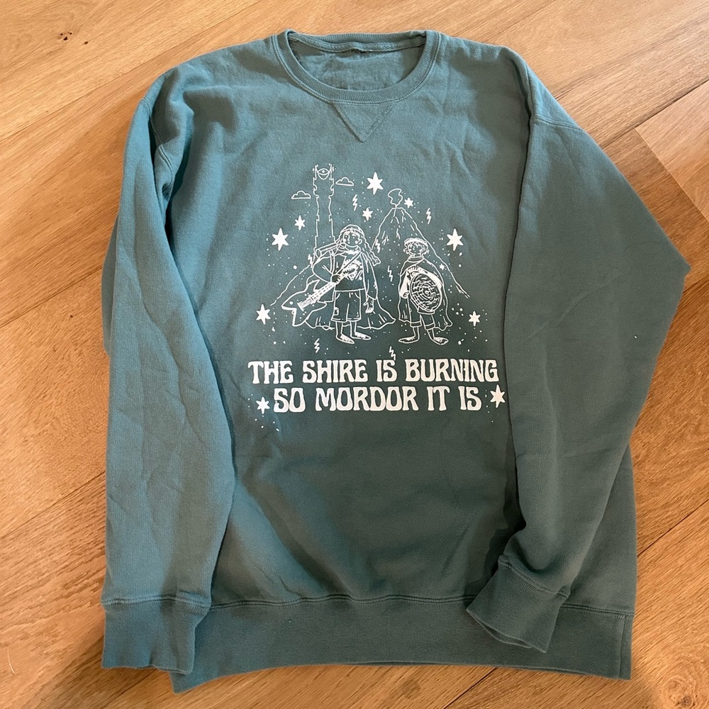 Lumos and Luster Lord of the rings/stranger things crew sweatshirt